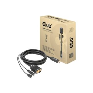 Club 3D HDMI auf VGA Kabel St./St. 2m 28AWG