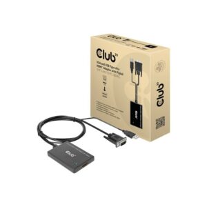 Club 3D VGA- und USB-Typ-A auf HDMI-Adapter mit Pigtail St./B. 0