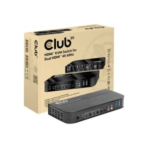 Club 3D HDMI KVM Switch für Dual HDMI 4K60Hz
