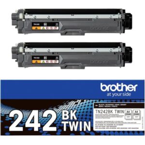 Brother TN-242BKTWIN Original Toner Schwarz je ca. 2.500 Seiten (2 Stück)