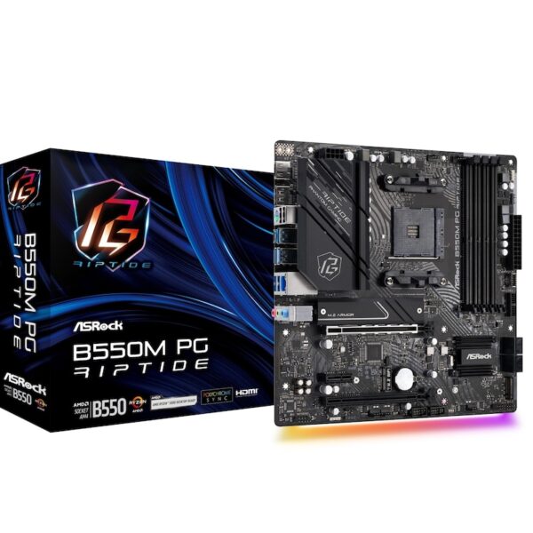 ASRock B550M PG Riptide mATX Mainboard AM4 M.2/HDMI/DP/USB3.2(Gen2)