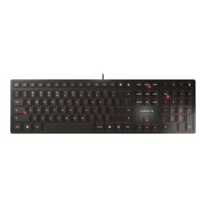 Cherry KC 6000 Slim Keyboard US Layout mit Euro Symbol USB schwarz