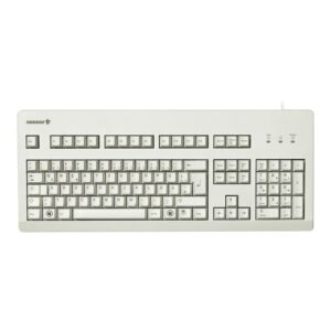 Cherry G80-3000 Kabelgebundene Tastatur US Layout mit Euro Symbol USB hellgrau