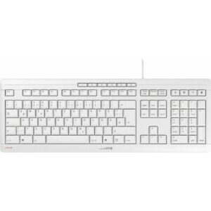 Cherry Stream Tastatur USB CH Layout weiß-grau