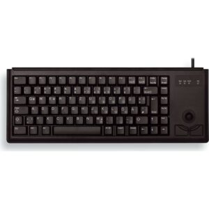 Cherry G84-4400 Compact Kabelgebundene Tastatur USB PN-Layout Schwarz