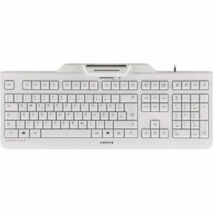 Cherry KC 1000 SC Keyboard mit Smart Card Reader USB PN Layout weiß-grau