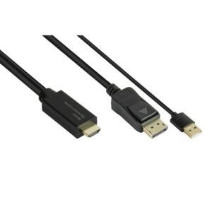 Good Connections Adapterkabel HDMI 2.0b St an DisplayPort 1.2 St 4K @60Hz 1m