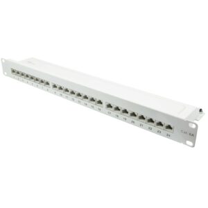 Good Connections Patch Panel 19" Cat. 6A 24-Port 1 HE STP reinweiß