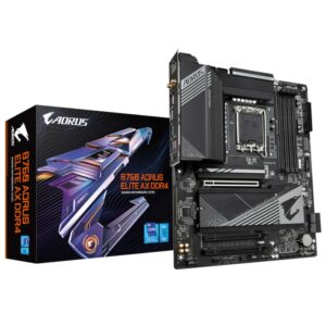 GIGABYTE B760 AORUS ELITE AX DDR4 ATX Mainboard Sockel 1700 M.2/HDMI/DP/WIFI/BT