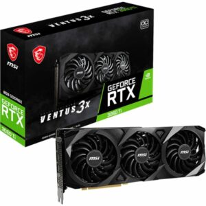 MSI GeForce RTX 3060Ti Ventius 3X OC 8GB GDDR6X Gaming Grafikkarte 3xDP/HDMI