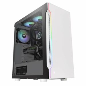 Thermaltake H200 TG Snow RGB Midi-Tower ATX Gehäuse schwarz