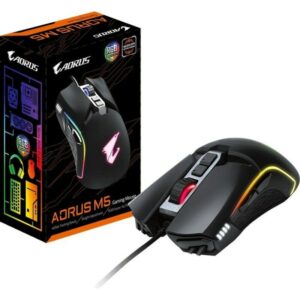 Gigabyte Aorus M5 Gaming Maus mit 16000 DPI-Gamingsensor schwarz