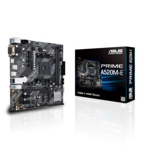 ASUS PRIME A520M-E mATX Mainboard Sockel AM4 M.2/USB3.2/HDMI/DVI/D-Sub/SATA