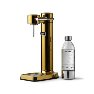 Aarke Carbonator III Trinkwassersprudler gold mit Flasche