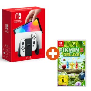 Nintendo Switch Konsole OLED weiß + Pikmin 3 Deluxe