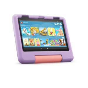 Amazon Fire HD 8 Kids Tablet (2022) WiFi 32GB mit Hülle violett B09BG6VNBV