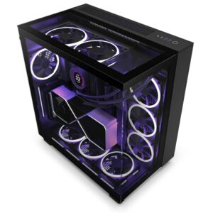 NZXT H9 Elite Black Midi Tower ATX Gaming Gehäuse schwarz mit Glasfenster