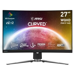 MSI MPG ARTYMIS 273CQRXDE-QD 69cm (27") WQHD Gaming Monitor Curved HDMI/DP 240Hz