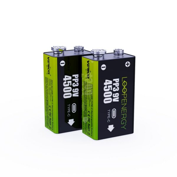 Verico Loop Energy 2-Pack 9V Block-Akku Li-Ion 500 mAh