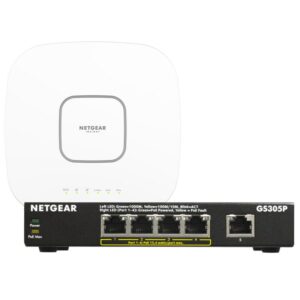 Netgear WAX630E Managed WiFi 6E PoE+ Access Point inkl. 5 Port PoE+ Switch