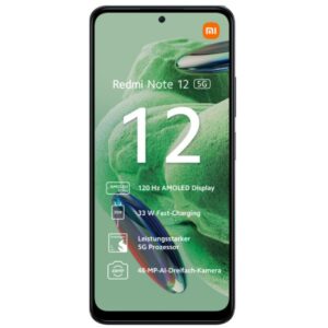Xiaomi Redmi Note 12 5G 4/128GB Dual-SIM Smartphone onyx gray EU