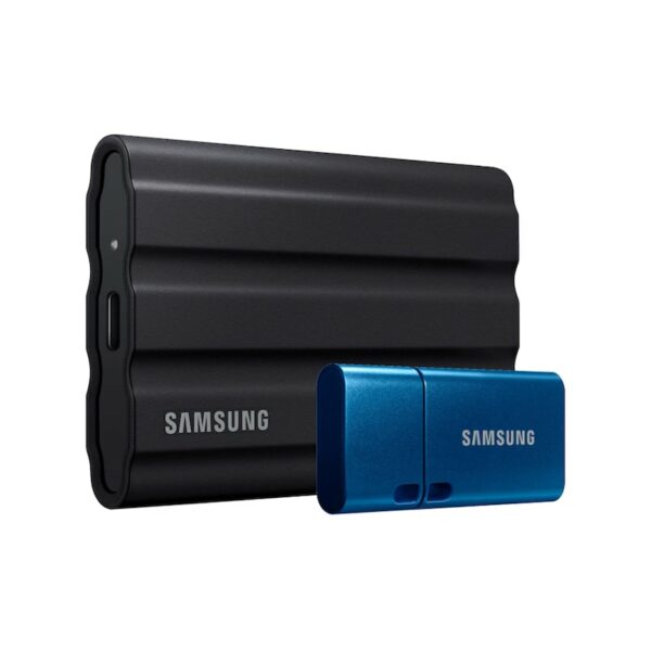 Samsung Portable SSD T7 Shield 1 TB USB Typ-C inkl. Flash Drive Type-C 64 GB