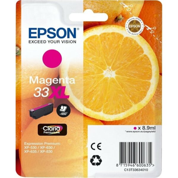 Epson C13T33634012  Druckerpatrone 33XL magenta Claria Premium Ink