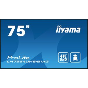 iiyama LH7554UHS-B1AG 189cm (75") 4K UHD IPS Digital Signage Monitor HDMI/DP/DVI