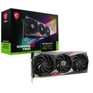 MSI GeForce RTX 4070 Gaming X Trio 12GB GDDR6X Gaming Grafikkarte 3xDP/HDMI