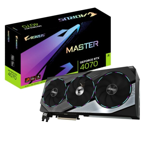 GIGABYTE AORUS GeForce RTX 4070 Master 12GB GDDR6X Grafikkarte 1xHDMI 3xDP