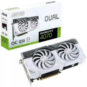 ASUS DUAL GeForce RTX 4070 OC White Gaming Grafikkarte 12GB GDDR6X