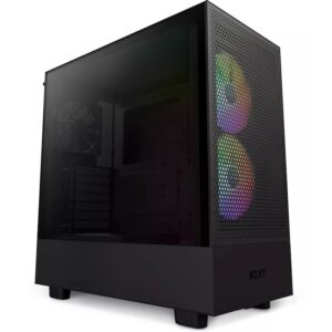 NZXT H5 Flow RGB Midi Tower ATX Gehäuse schwarz  mit Sichtfenster