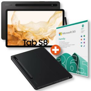 Samsung GALAXY Tab S8 | WiFi | inkl. Keyboard Cover & Microsoft 365 Family