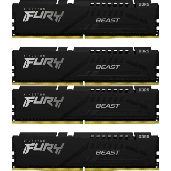 128GB (4x32GB) KINGSTON FURY Beast Black XMP DDR5-5200 CL40 RAM Speicher Kit