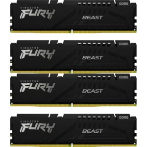 64GB (4x16GB) KINGSTON FURY Beast Black XMP DDR5-6000 CL40 RAM Speicher Kit