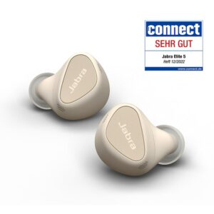JABRA Elite 5 Bluetooth In-Ear Kopfhörer Gold Beige