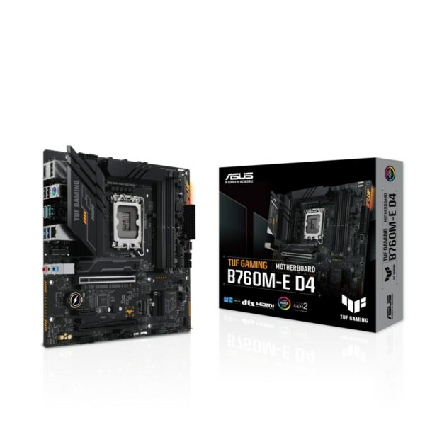 ASUS TUF GAMING B760M-E D4 mATX Mainboard Sockel 1700 DP/HDMI/USB-C