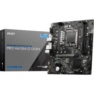 MSI Pro H610M-G mATX Mainboard Sockel 1700 M.2/HDMI/VGA/DP/USB3.2(Gen1)