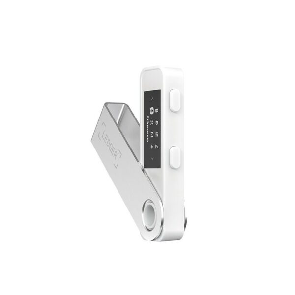 Ledger Nano S Plus Krypto-Hardware-Geldbörse Mystisches Weiß