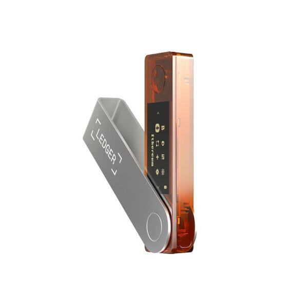 Ledger Nano X Krypto-Hardware-Geldbörse Feuriges Orange