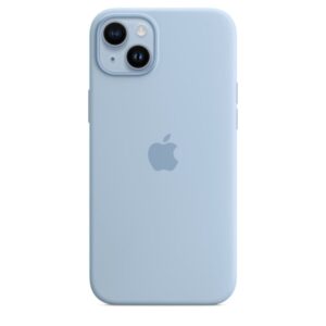 Apple Original iPhone 14 Plus Silikon Case mit MagSafe Himmel