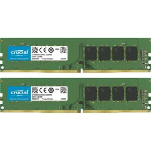 8GB (2x4GB) Crucial DDR4-2400 CL17 UDIMM Single Rank RAM Speicher Kit