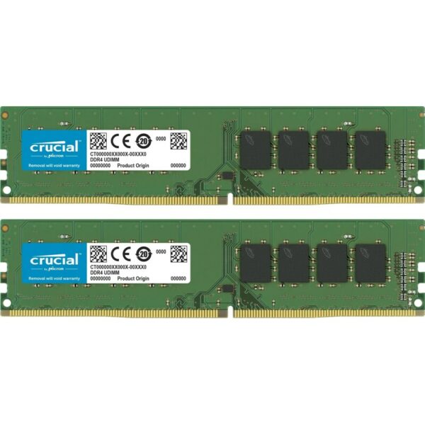 8GB (2x4GB) Crucial DDR4-2400 CL17 UDIMM Single Rank RAM Speicher Kit