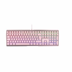 Cherry MX Board 3.0S kabelgebundene Gaming Tastatur pink DE Layout rot